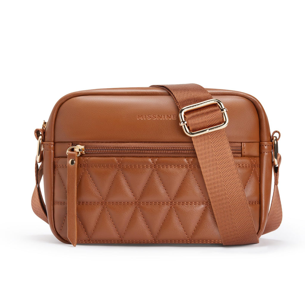 Quilted Crossbody Purse with Adjustable Strap T20780