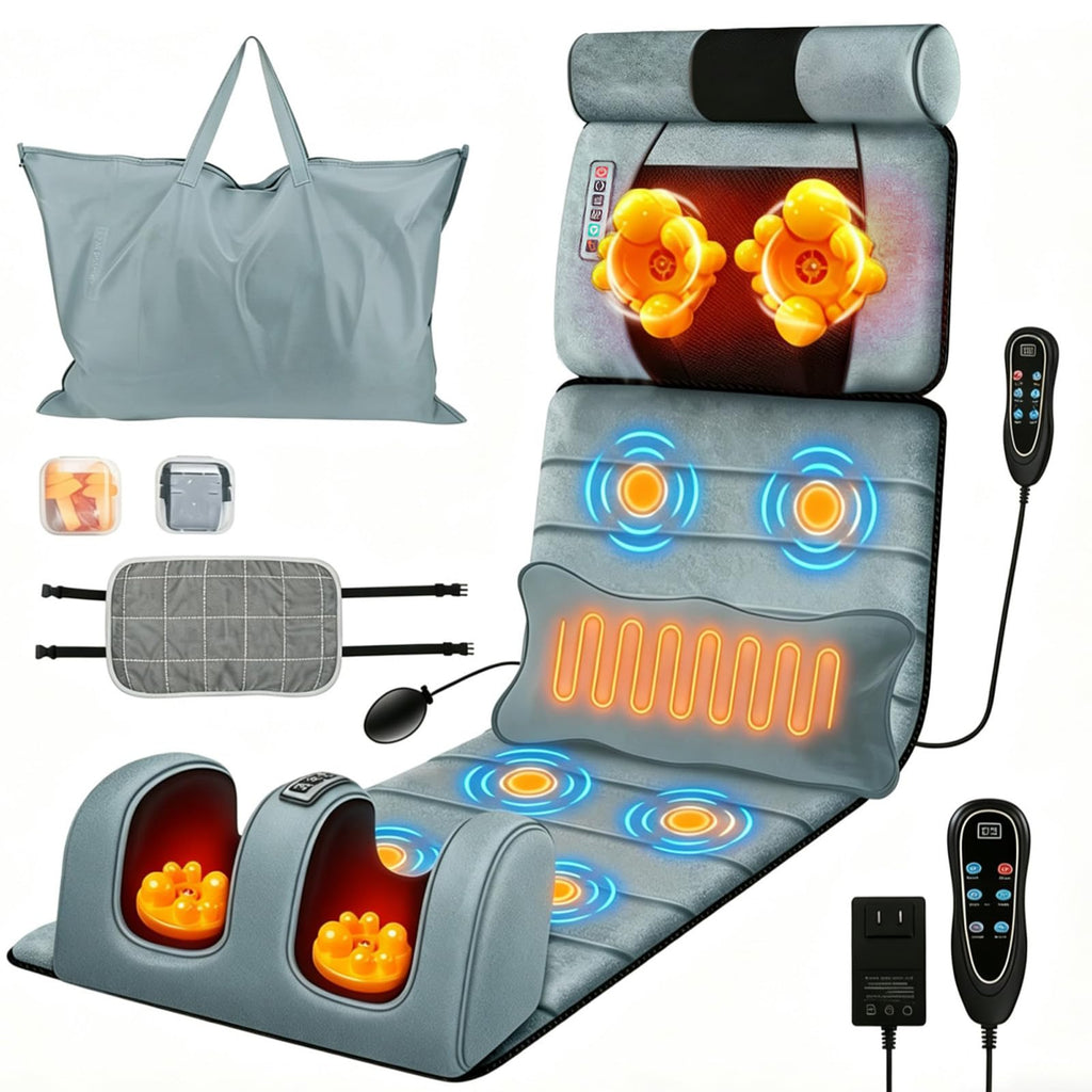 Heated Full Body Massage Mat with 10 Vibrating Nodes N42254