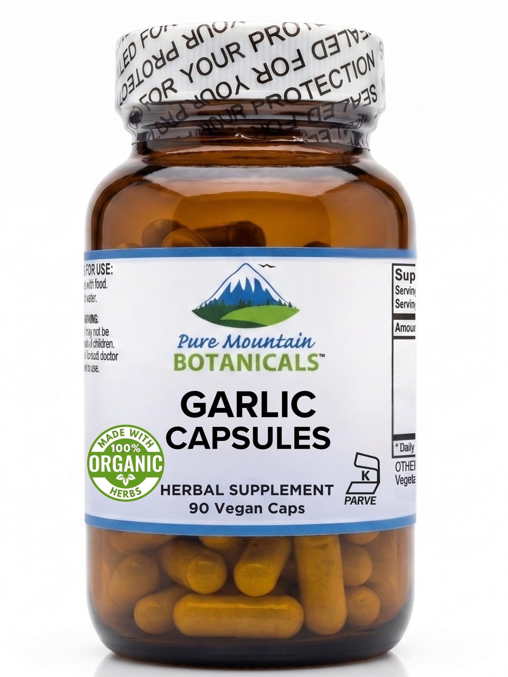 Garlic Capsules 500mg 90 Veggie Capsules G60851