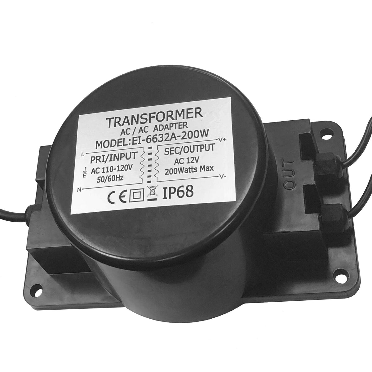 12V AC 200W Waterproof LED Power Supply Transformer W923