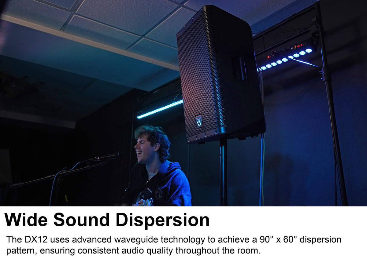 12" Powered DJ PA Speaker Pair with Stands O588