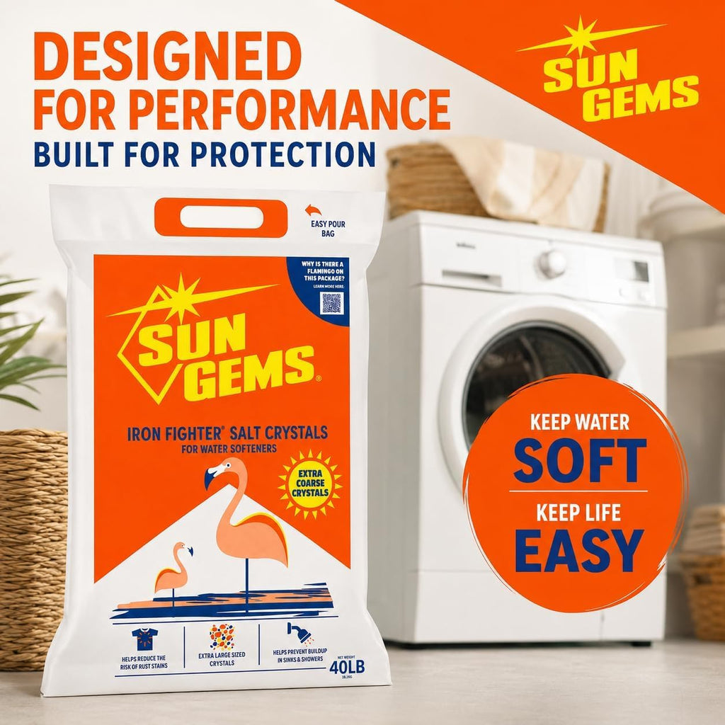 Water Softener Salt Crystals 40 lb 2 Pack G283