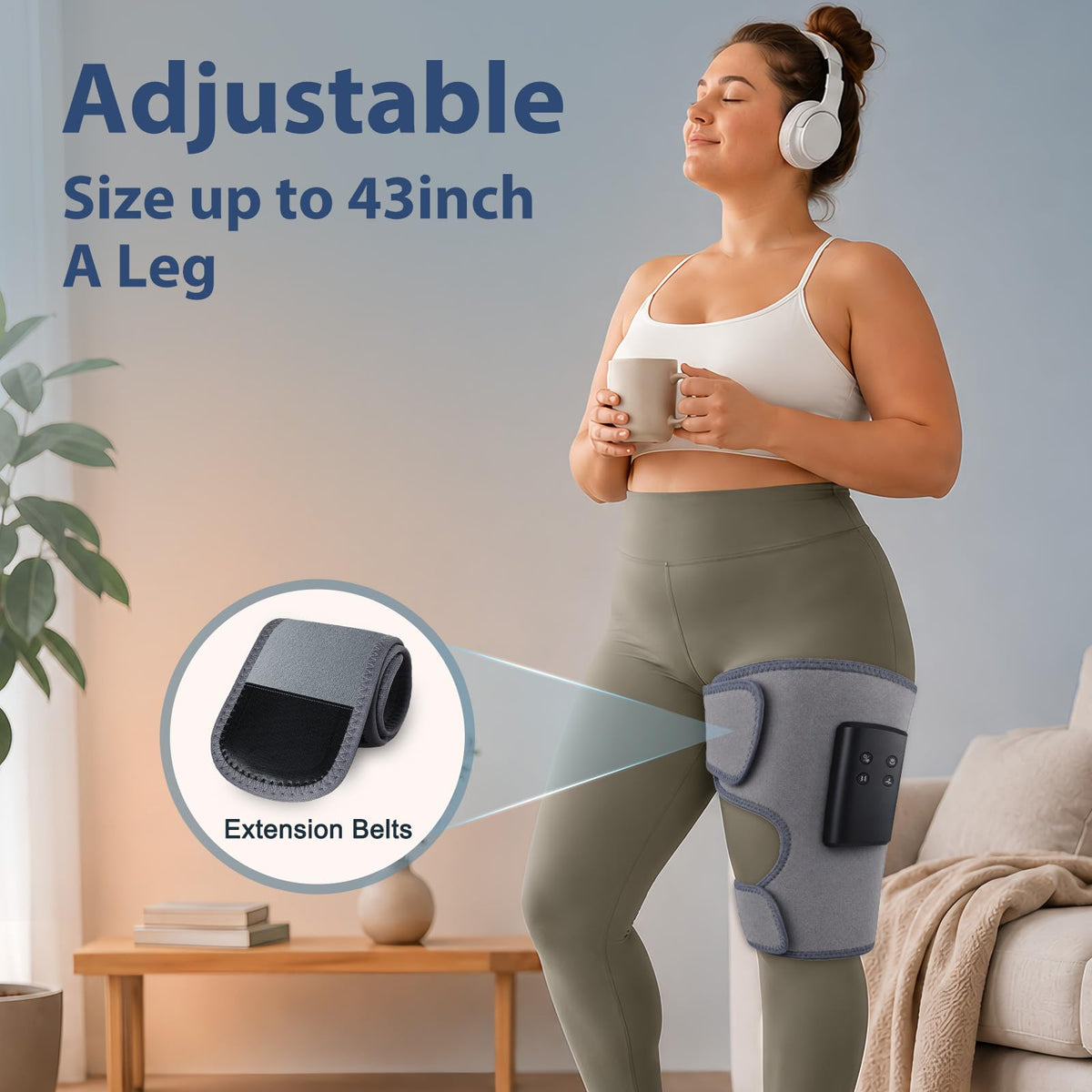 Cordless Air Compression Leg Massagers Q81391