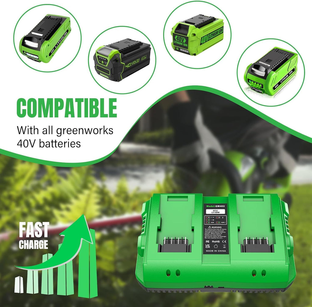 40V 4.0Ah Battery and Charger V8189