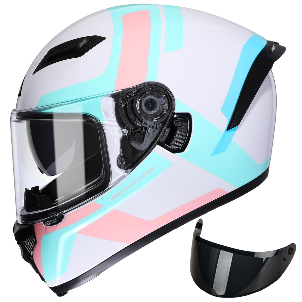 Full Face Motorcycle Helmet Dual Visor G4109