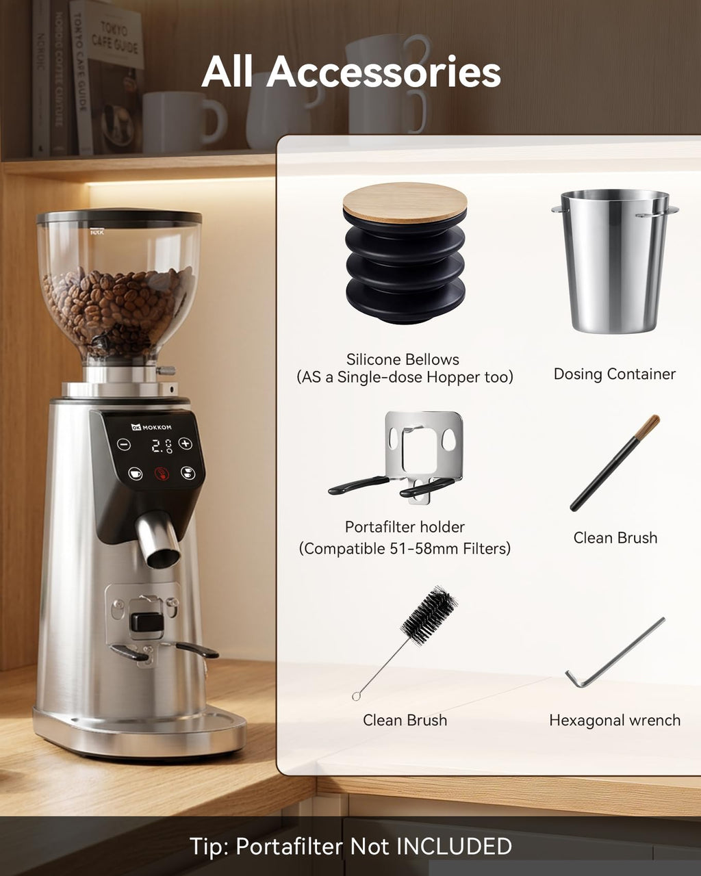 64mm Flat Burr Coffee Grinder Y414374