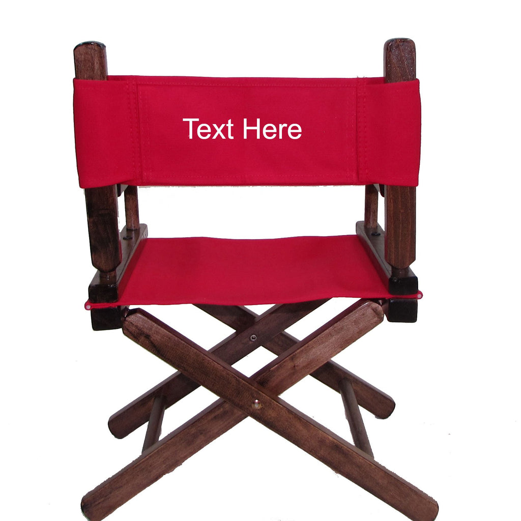 Personalized Embroidered Walnut Frame Toddler's Directors Chair Y728901