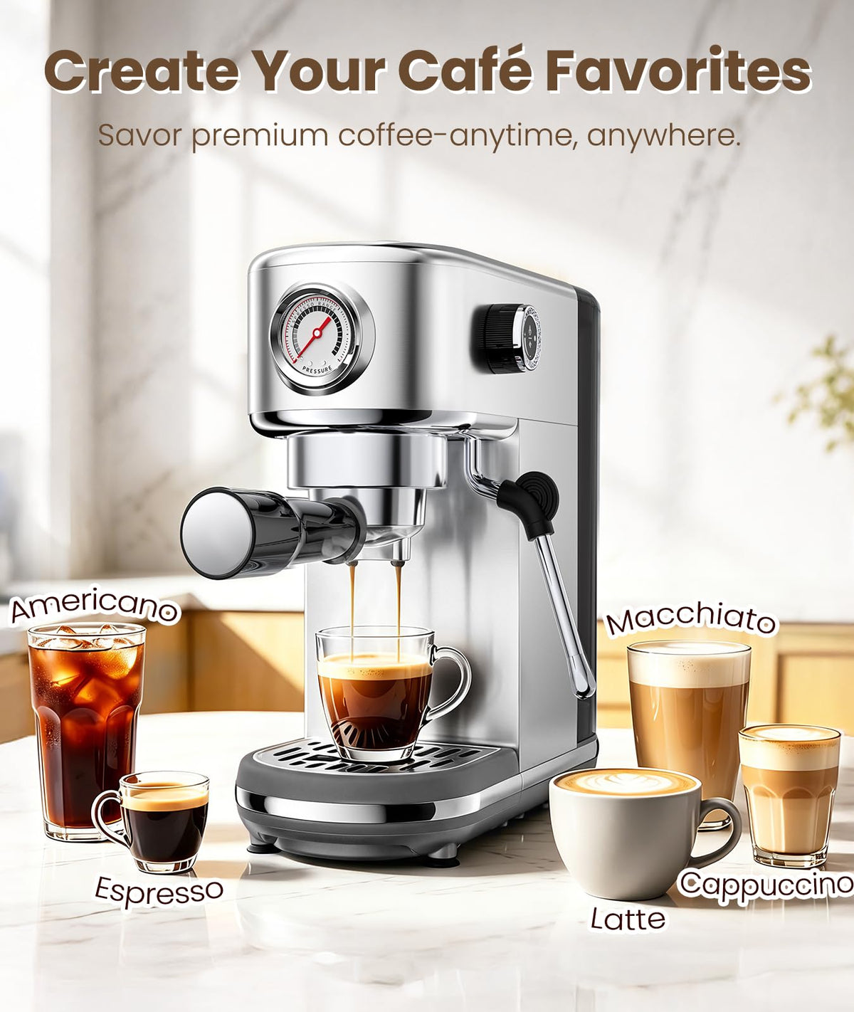 20 Bar Espresso Machine with Milk Frother Z25207