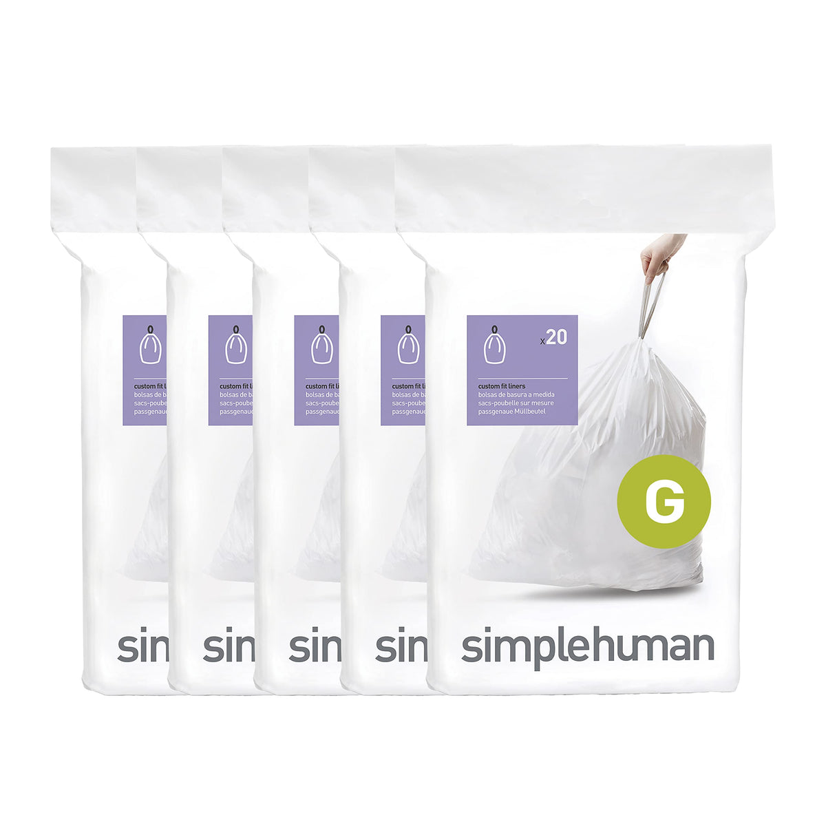 100 Count Drawstring Kitchen Trash Bags S29916