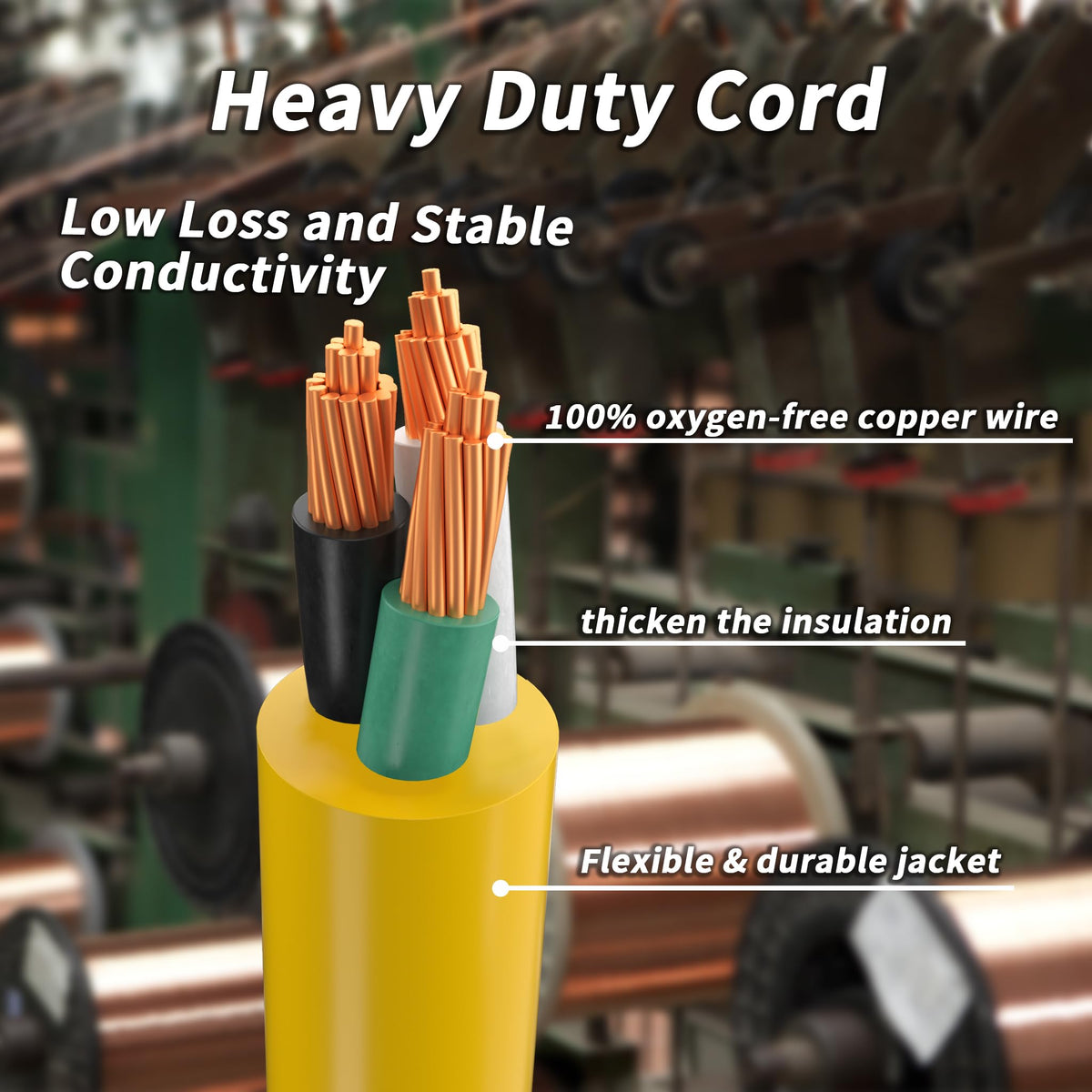 14/3 AWG 100 FT Heavy Duty Extension Cord P80180