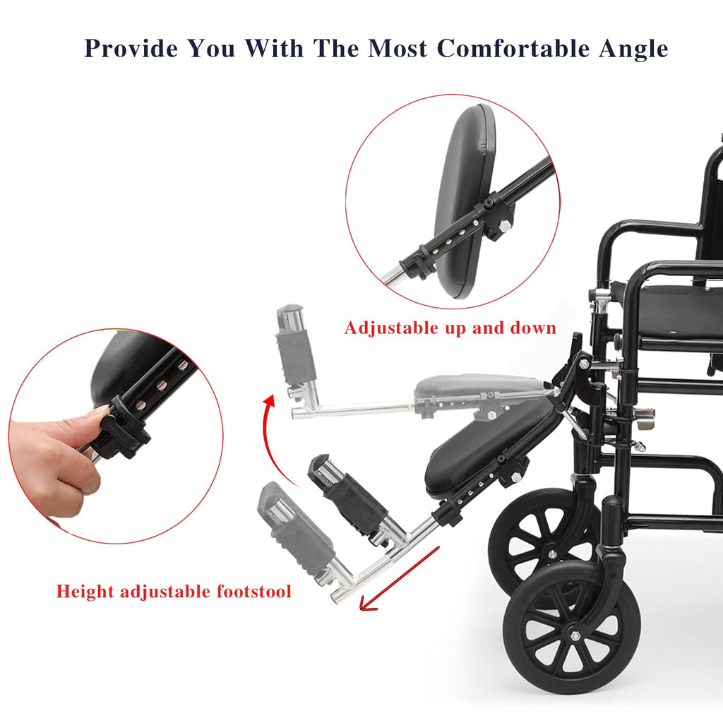 Wheelchair Leg Rest Foot Rest 1 Pair T430
