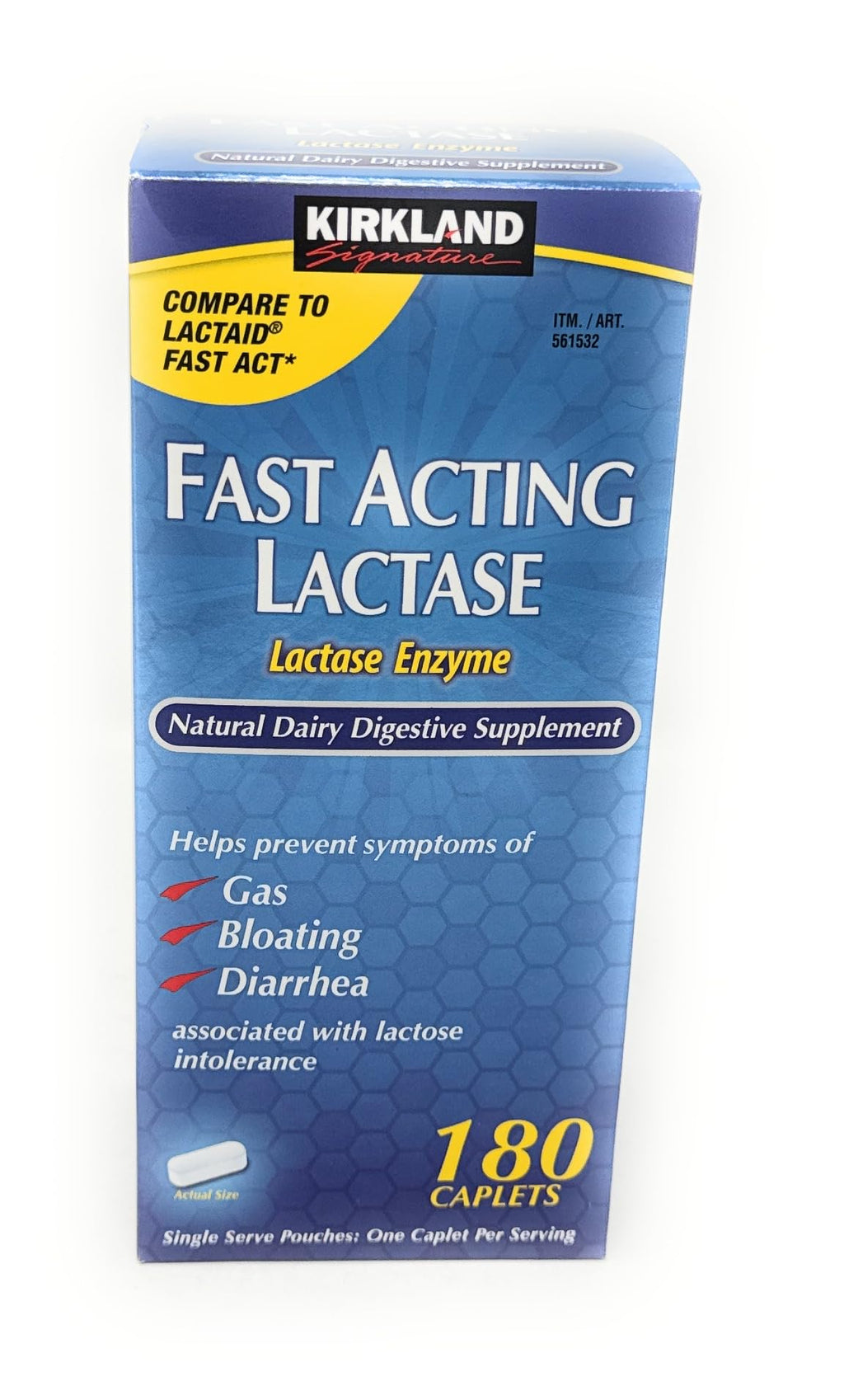 Fast Acting Lactase 180 Caplets Z748