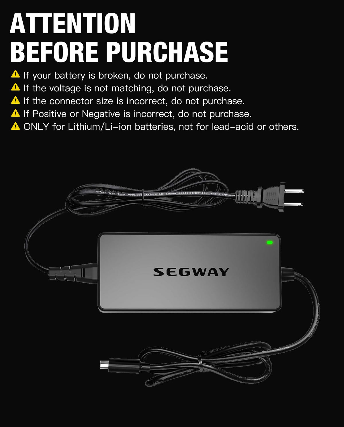 42V 1.7A AC Adapter Power Supply Cord N795