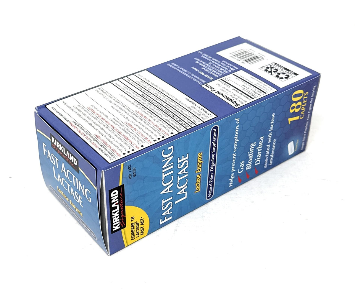 Fast Acting Lactase 180 Caplets Z748