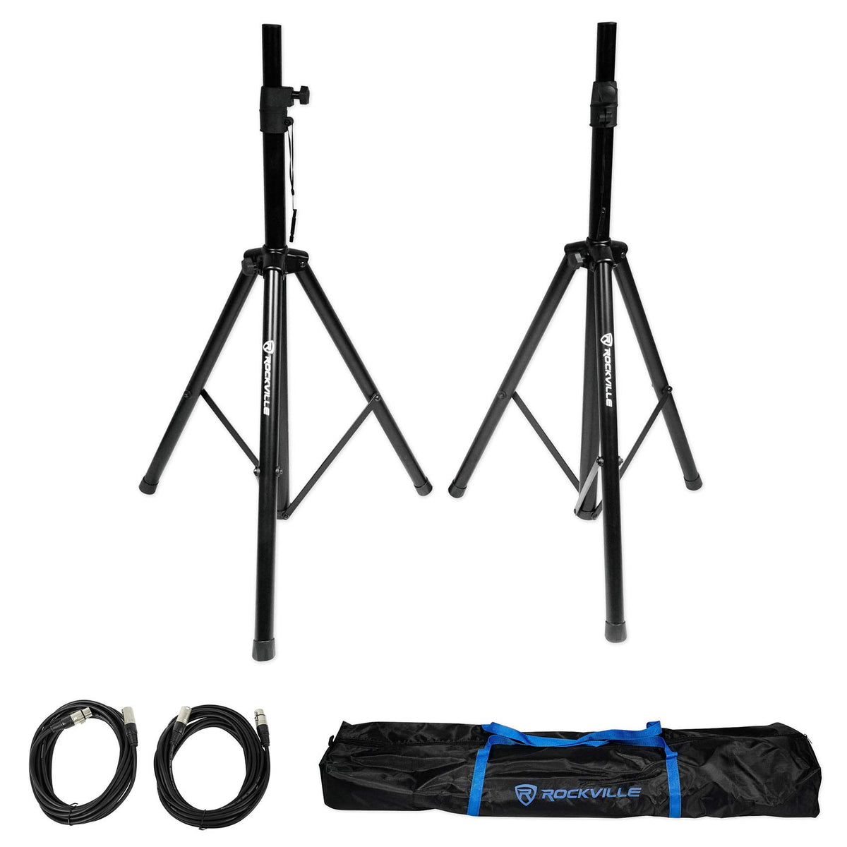12" Powered DJ PA Speaker Pair with Stands O588