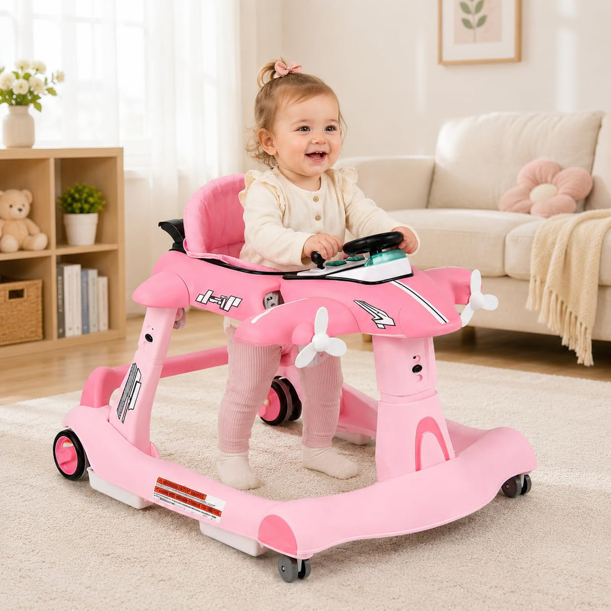 6 in 1 Foldable Baby Walker with Wheels J991
