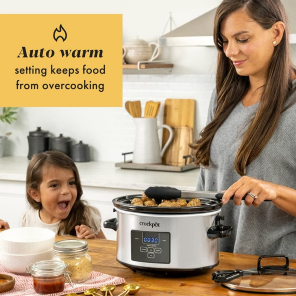 Programmable Slow Cooker, 4 Quart Oval O128
