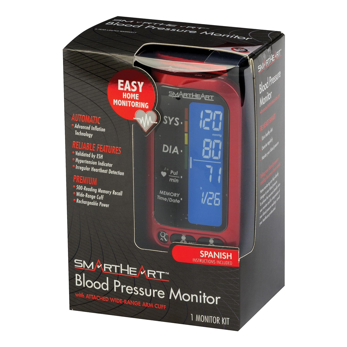 Automatic Digital Blood Pressure Monitor Black X141