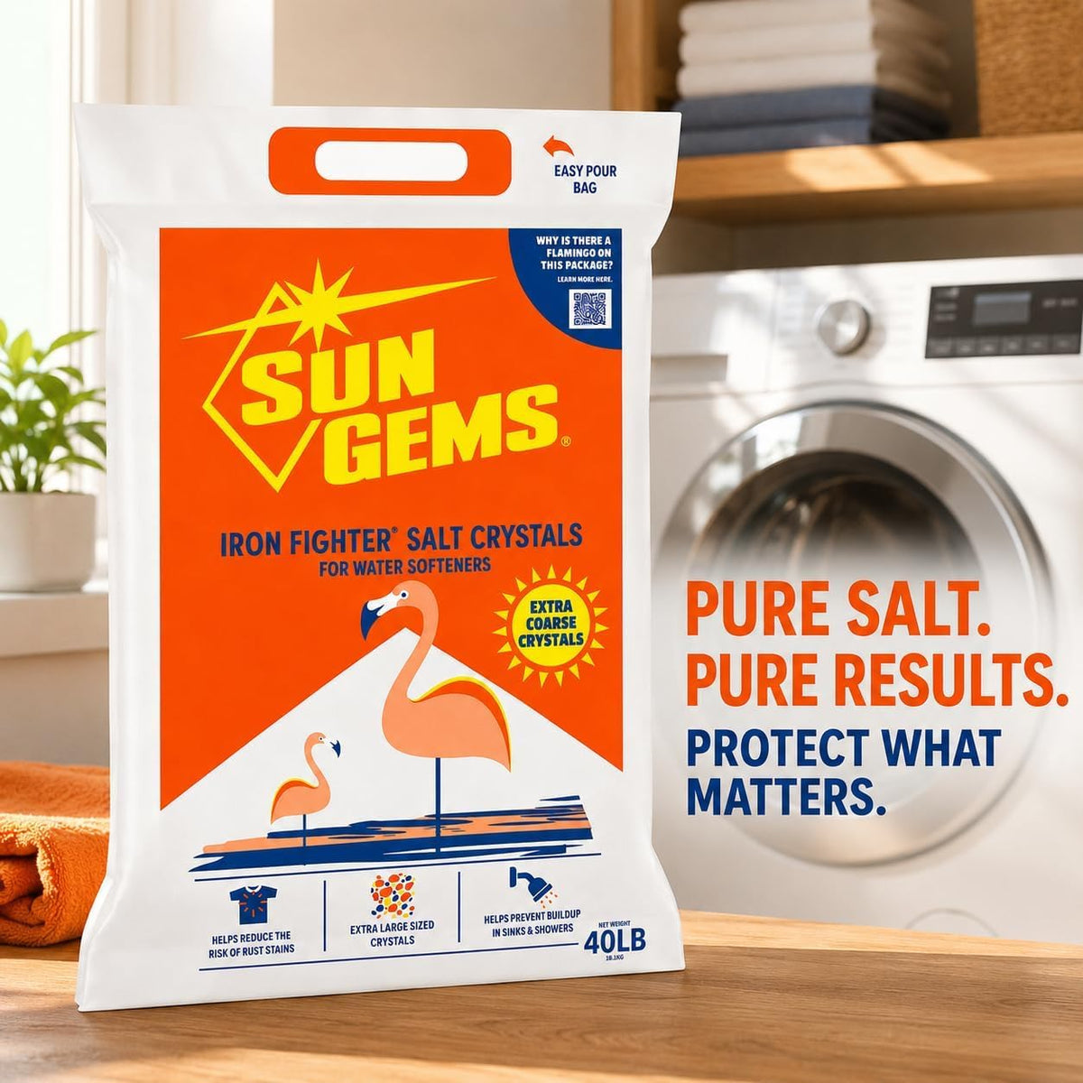 Water Softener Salt Crystals 40 lb 2 Pack G283