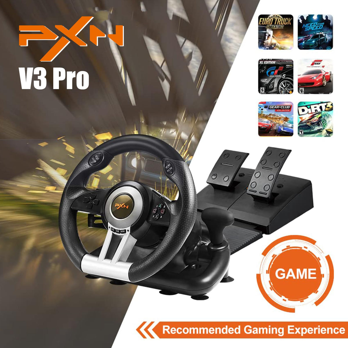 Racing Wheel with Pedals T573338