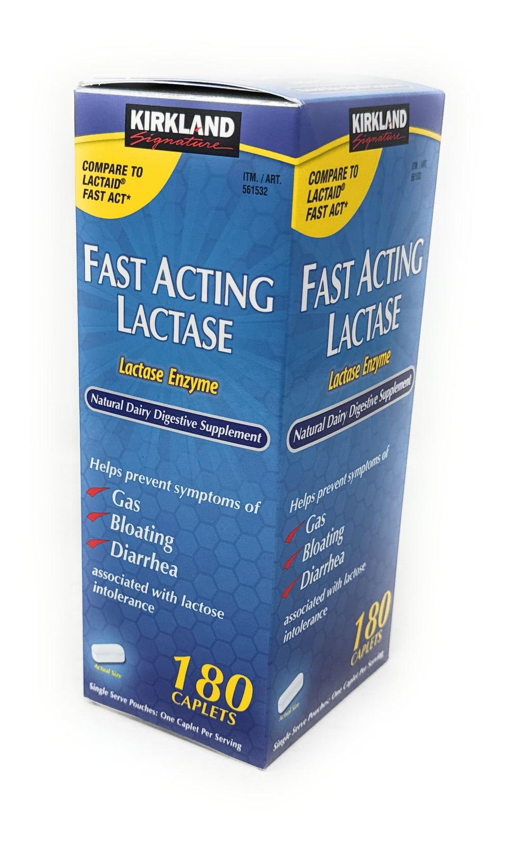 Fast Acting Lactase 180 Caplets Z748
