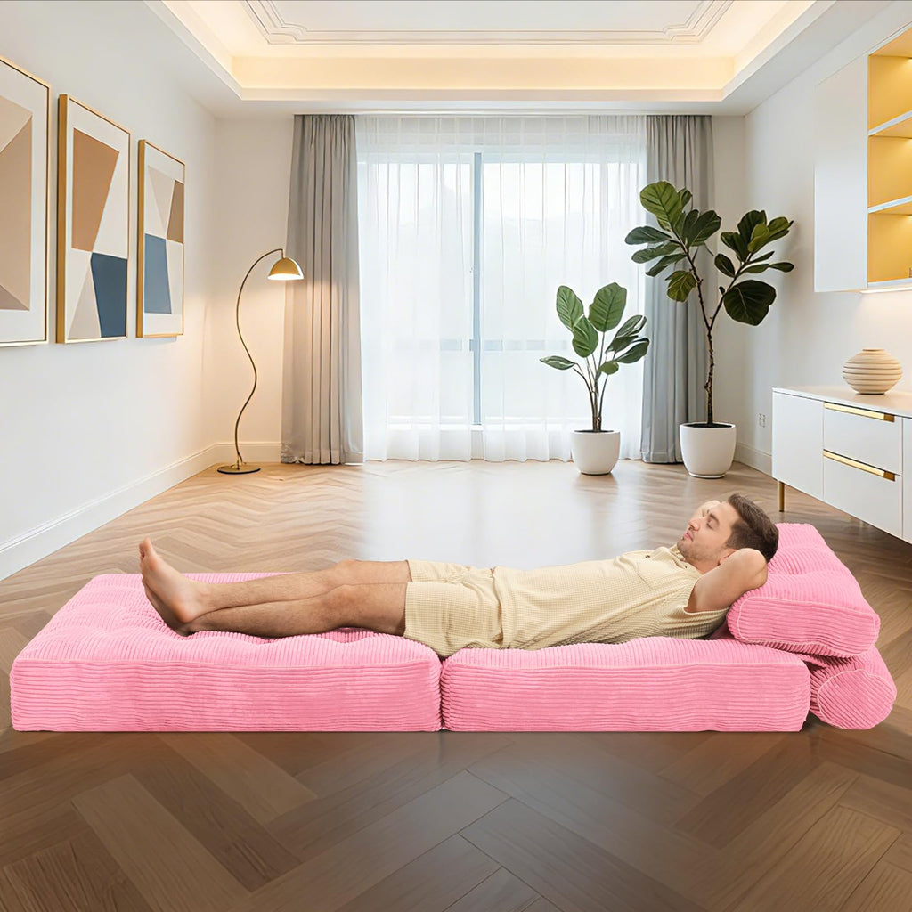 Folding Sofa Bed Convertible Sleeper Chair Bed with Pillow X7278