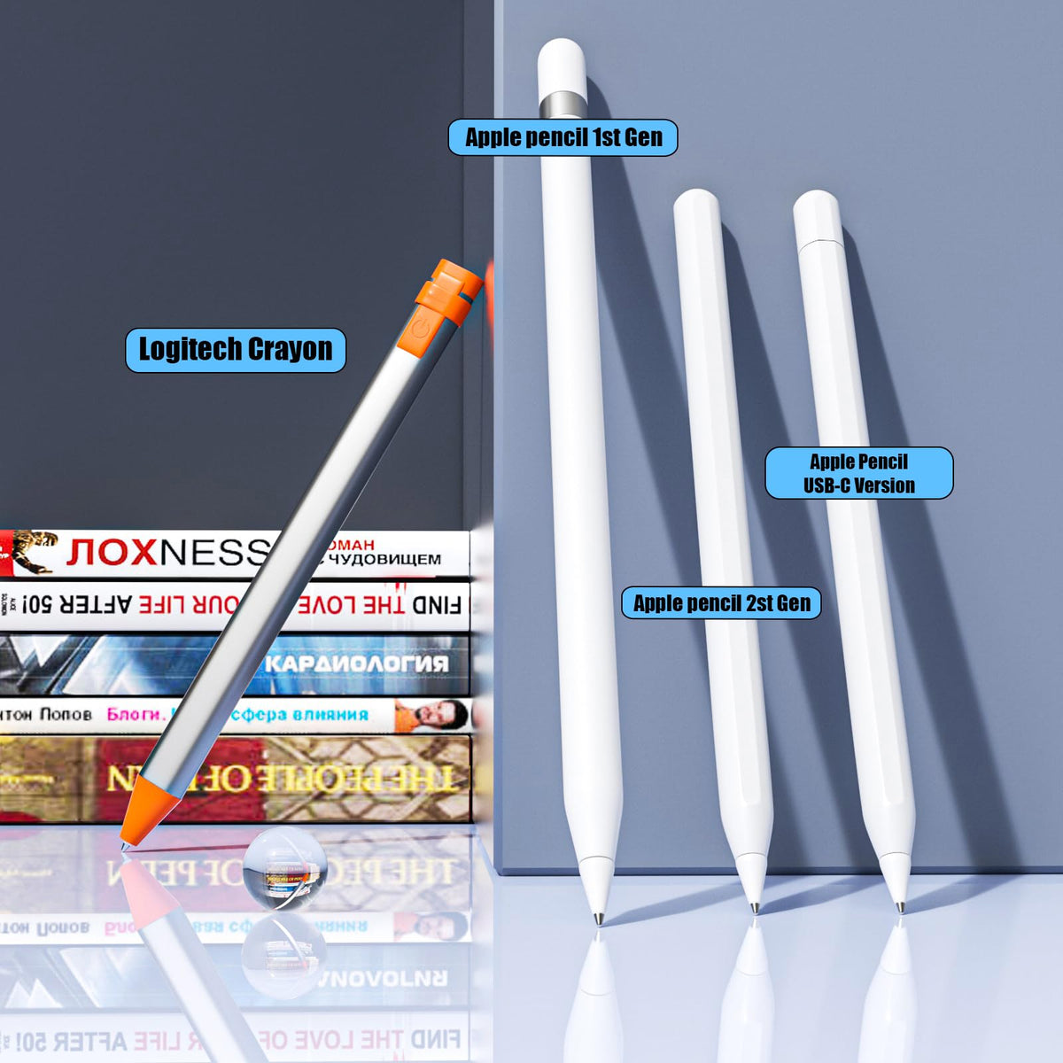 Fine Point Pencil Tips for Apple Pencil 1st 2nd Generation USB-C, White Z16685