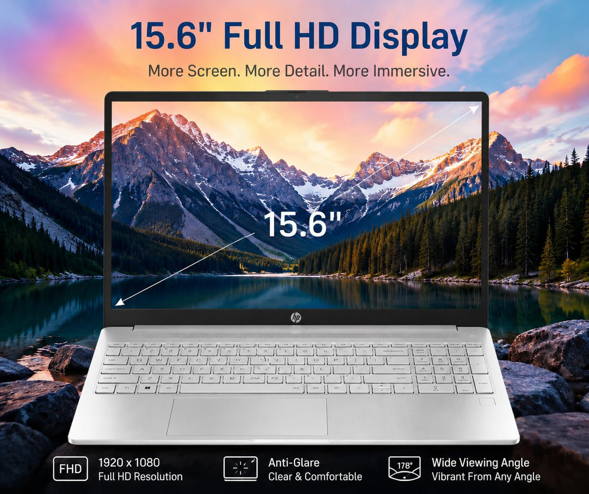 15.6" FHD Laptop, 12th Gen Intel Core i3, 8GB RAM, 256GB SSD Z4760