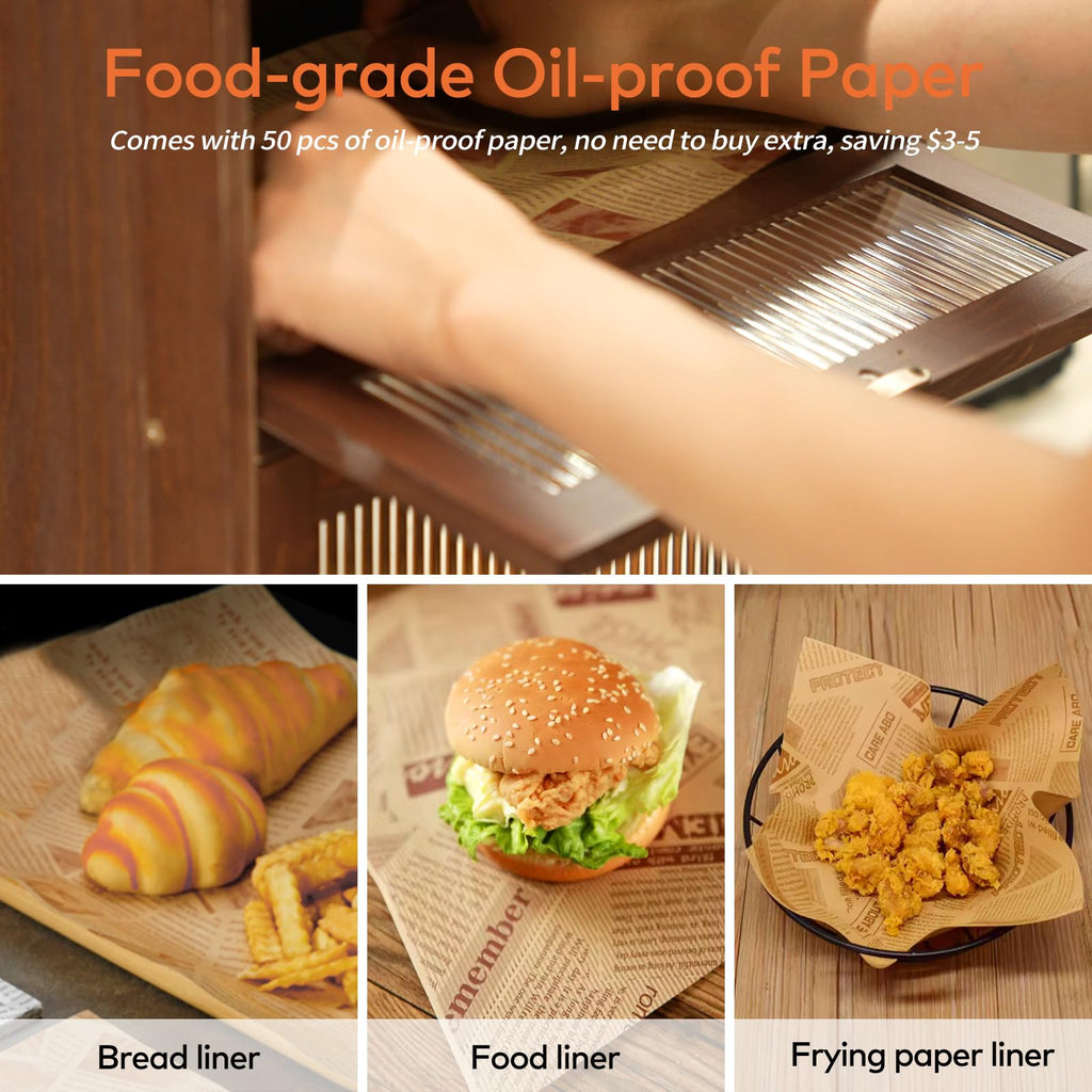 Wood Bread Box with Cutlery Drawer J475223