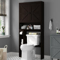 Over The Toilet Storage Cabinet with Barn Doors P7619