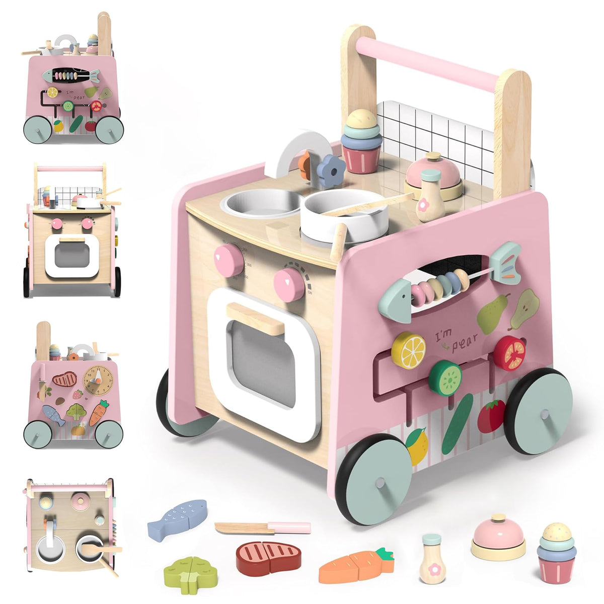 Wooden Baby Walker 4-in-1 N417