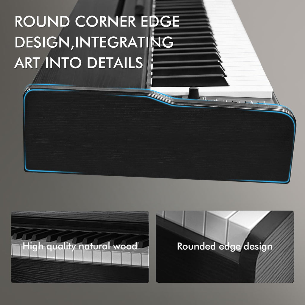 88 Key Weighted Hammer-Action Digital Piano with Stand M88646