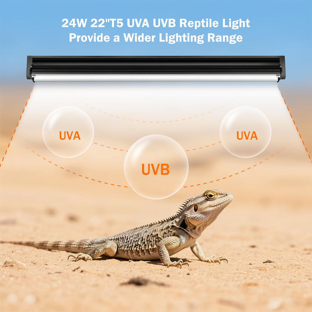 24W 22" UVB Reptile Light Fixture J844