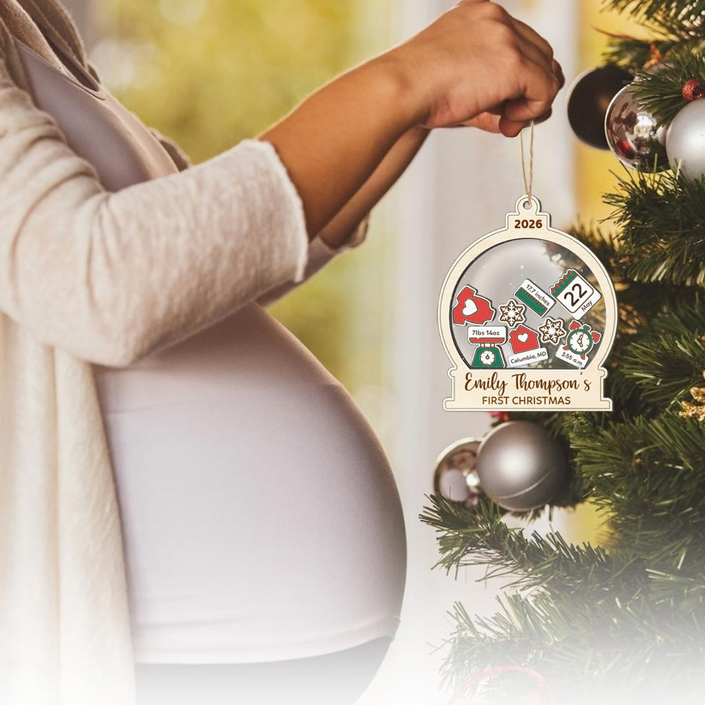 Baby's First Christmas Ornament 2026 Spherical Q742870