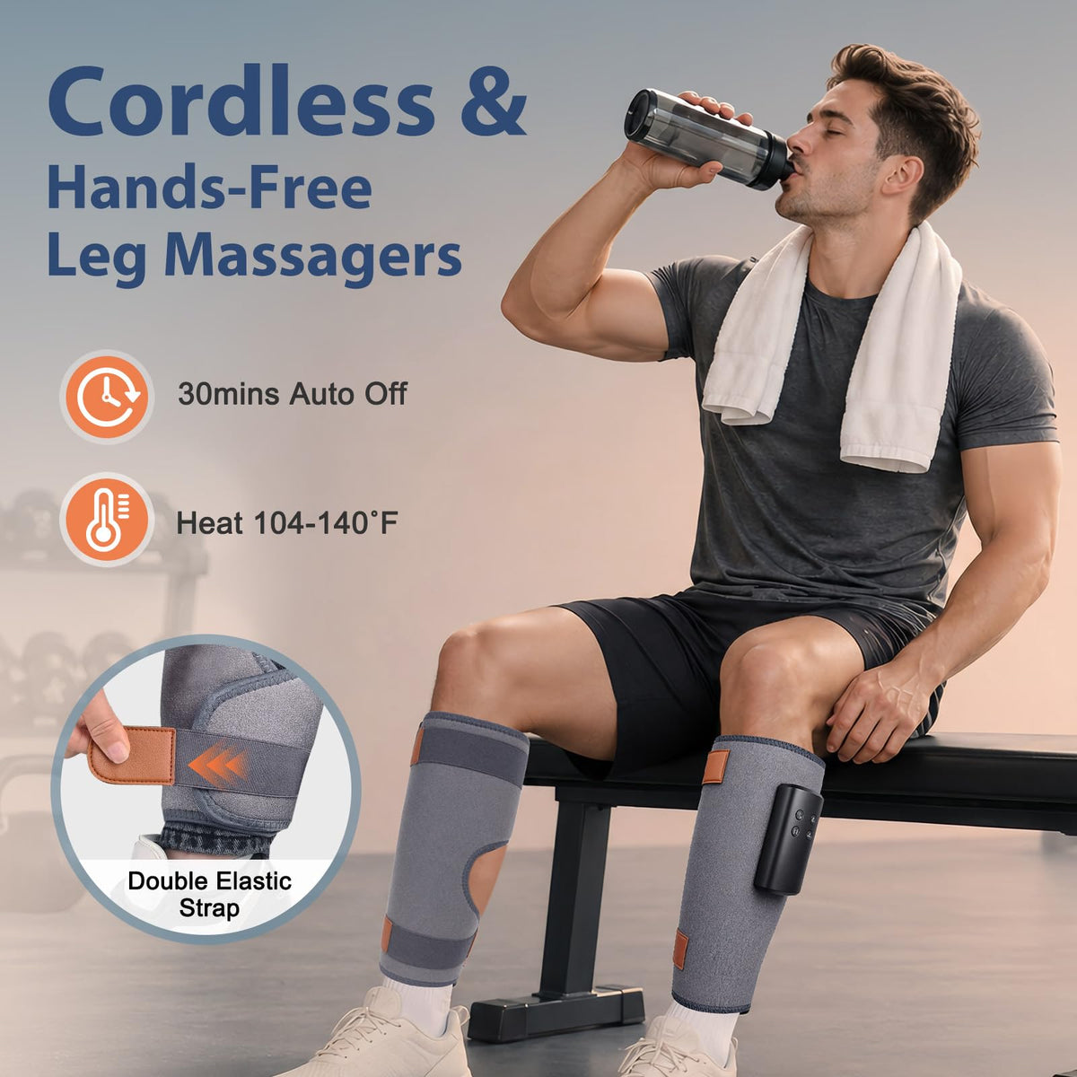 Cordless Air Compression Leg Massagers Q81391