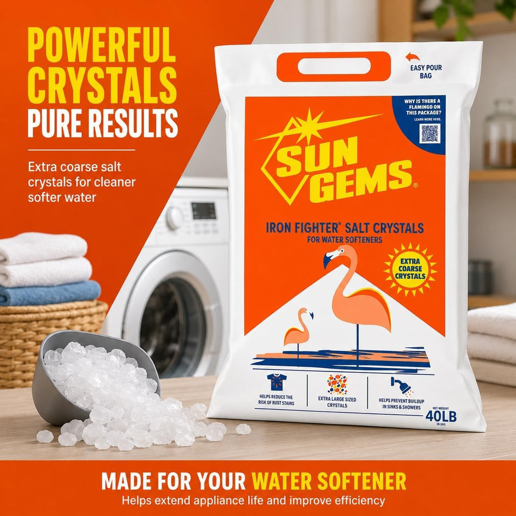 Water Softener Salt Crystals 40 lb 2 Pack G283