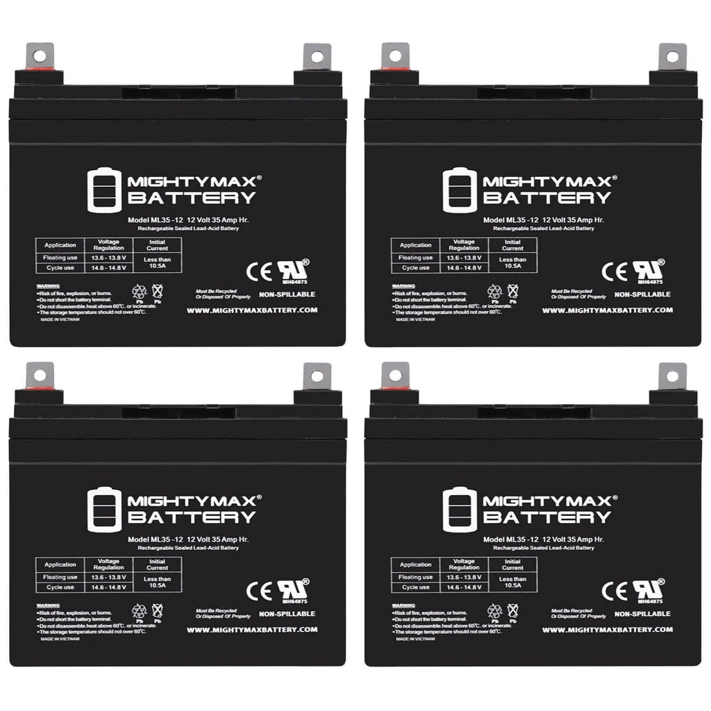 12V 35AH SLA Battery 4 Pack G456