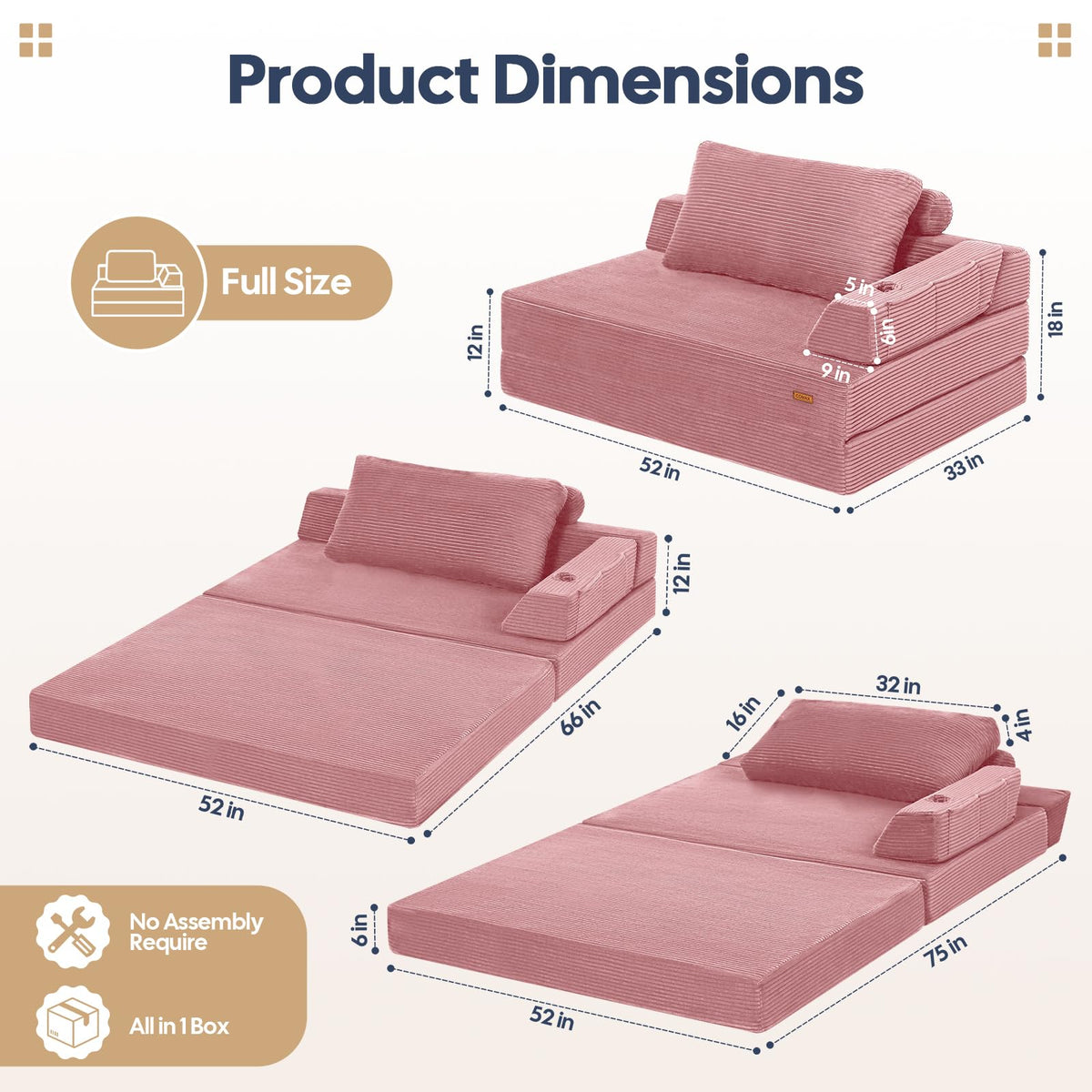 Folding Sofa Bed Chair X384