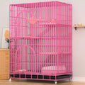 Collapsible Metal Wire Cat Cage with Wheels R71177
