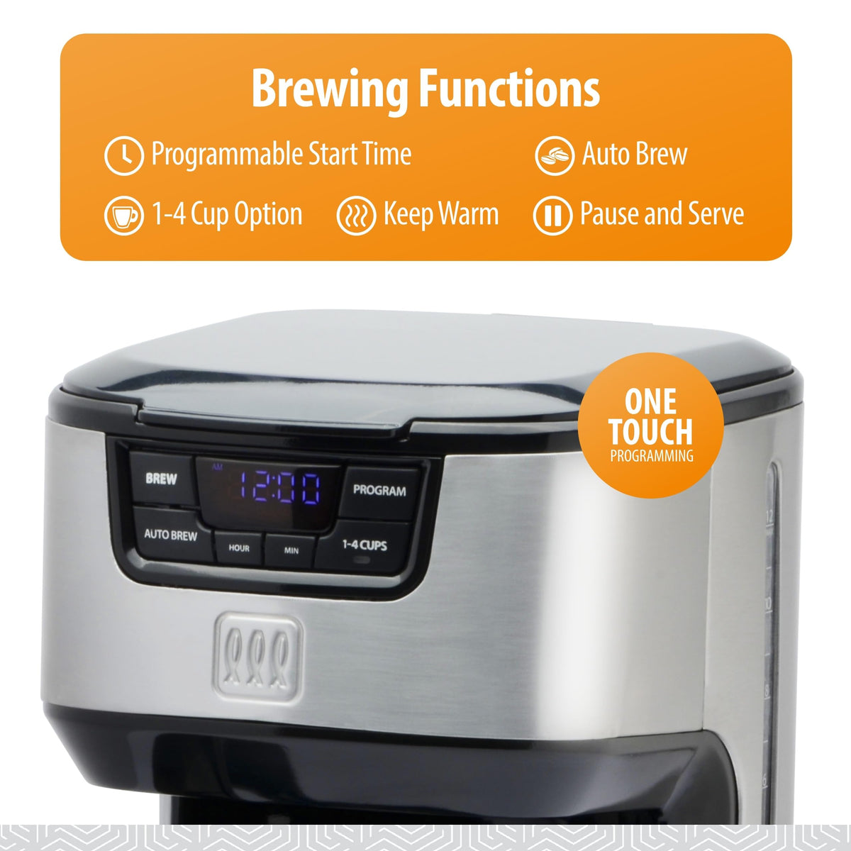12-Cup Digital Drip Coffee Maker E54716