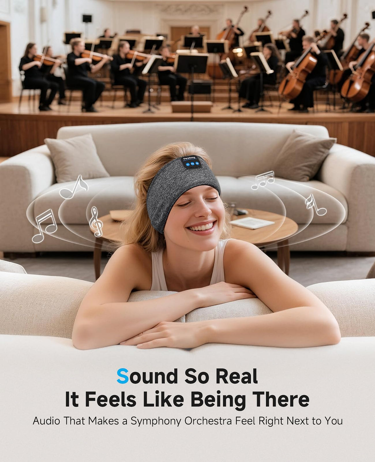 2-Pack Bluetooth Sleep Mask with Headphones J60125