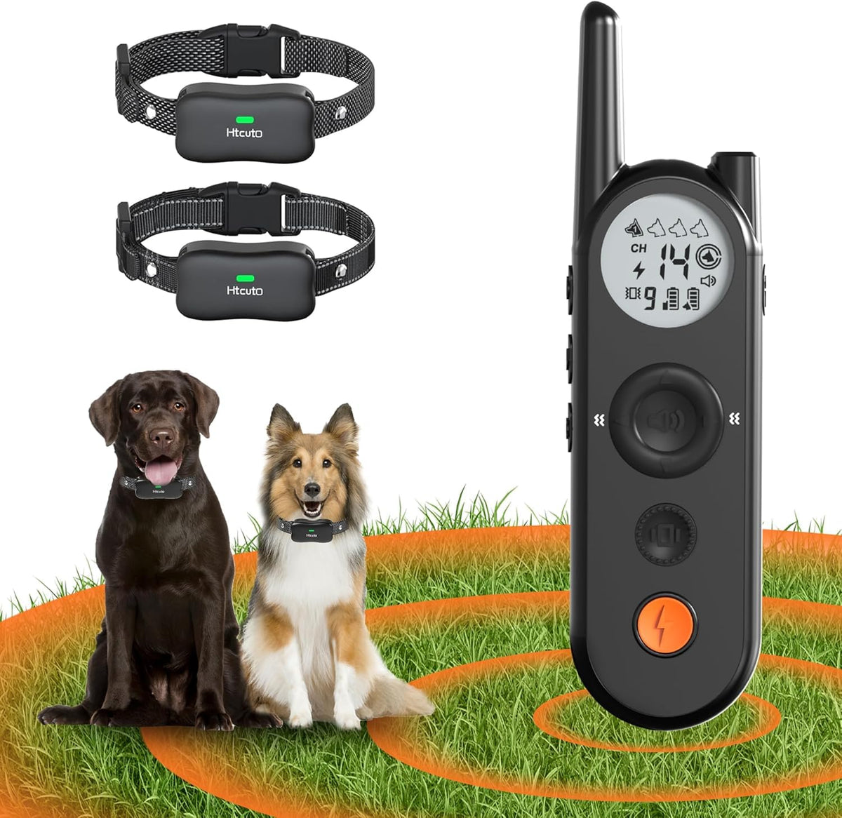 Wireless Dog Fence & Training Collar for 2 Dogs U1445