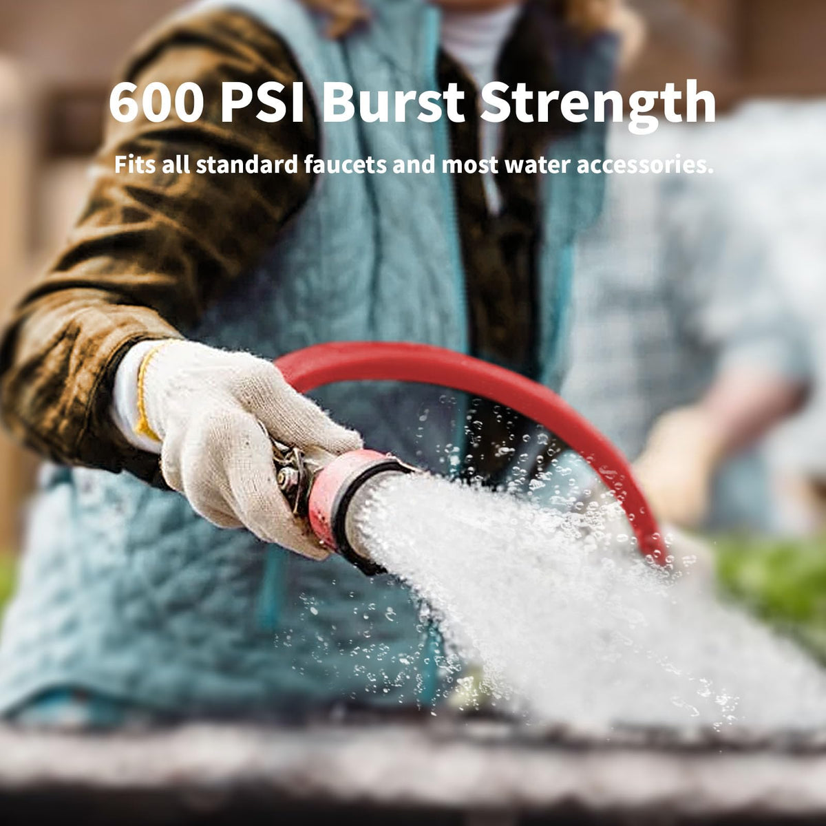 100ft x 3/4” Hot/Cold Water Garden Hose D34960