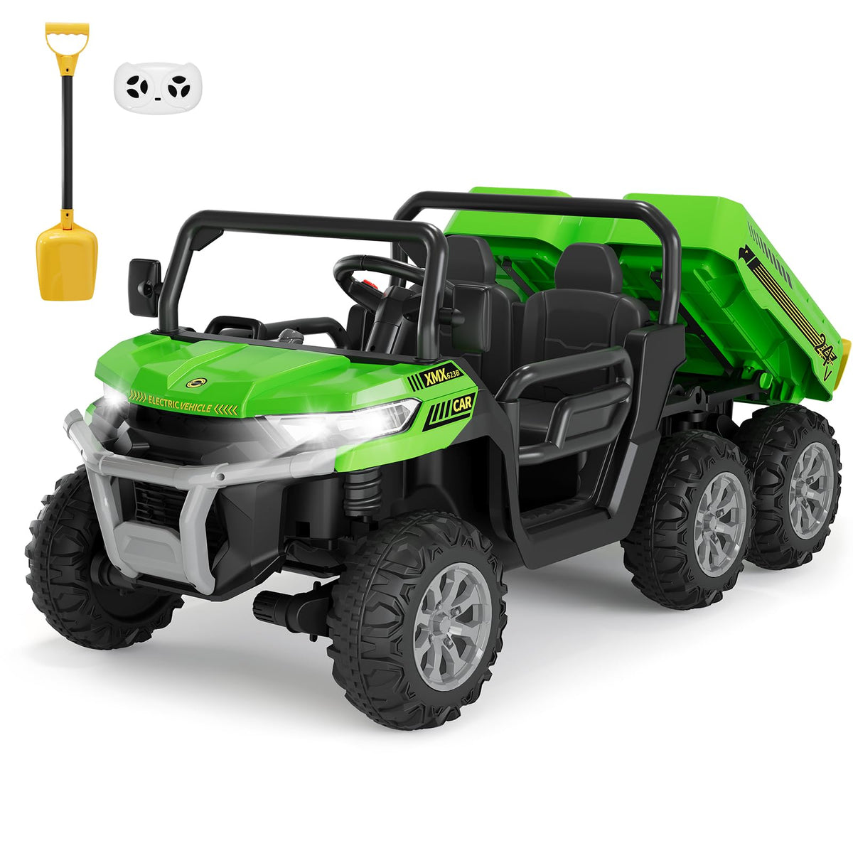 24V 2-Seater 6-Wheel Ride On Dump Truck with Remote Control M22295