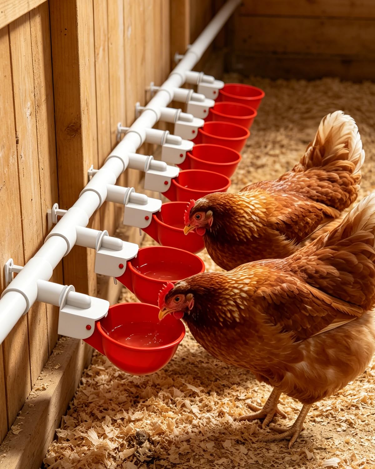 Chicken Waterer Cups 8 Pack with 3/8" Drill Bit Y337887