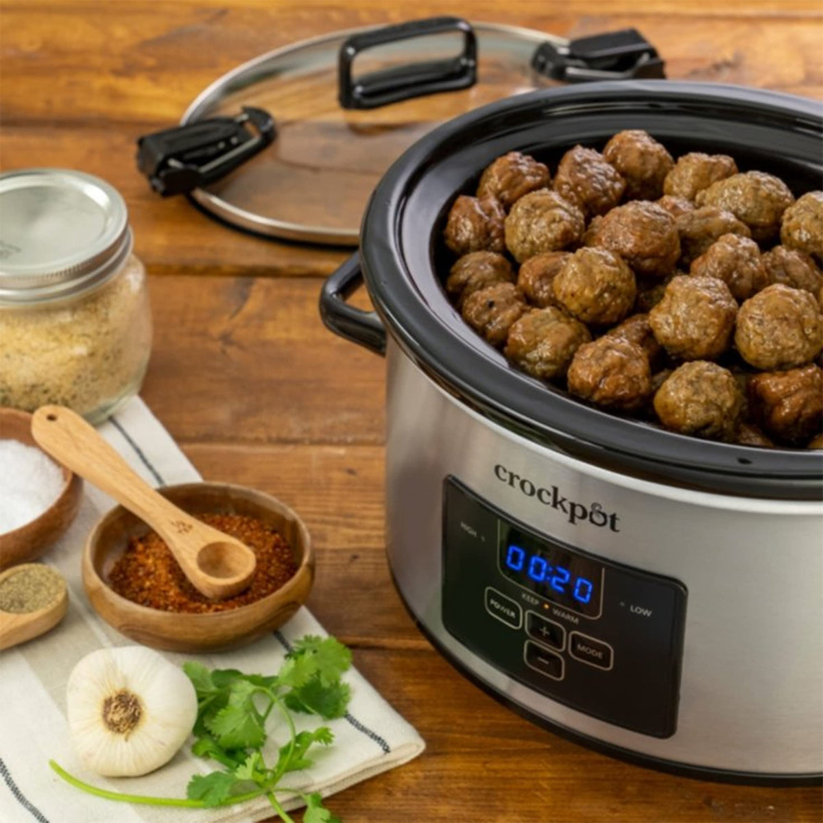 Programmable Slow Cooker, 4 Quart Oval O128