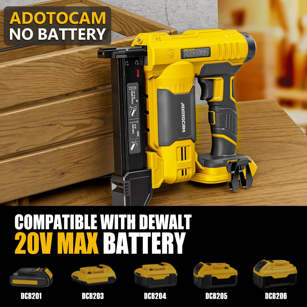 Cordless Brad Nailer 2 in 1 Nail Gun with 1000 Nails and 500 Staples Y37883