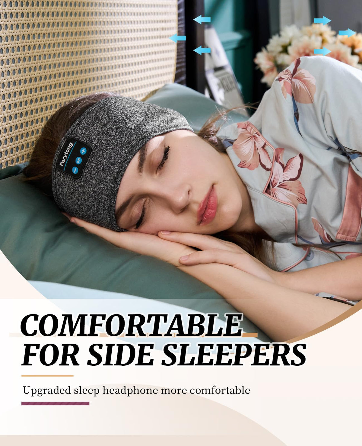 2-Pack Bluetooth Sleep Mask with Headphones J60125
