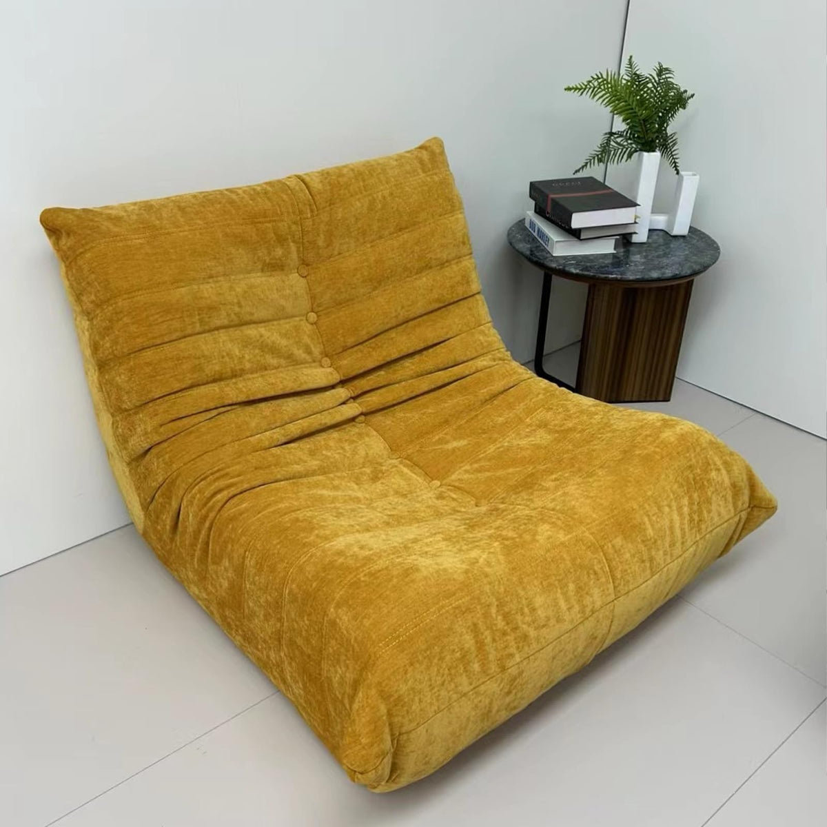 Yellow Memory Foam Bean Bag Sofa Chair T287