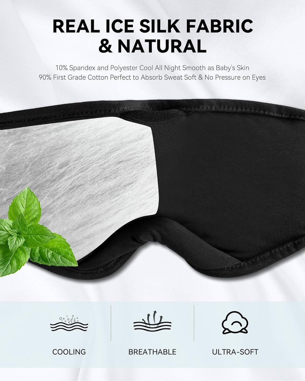 Bluetooth Sleep Headphones Eye Mask Headband H572596